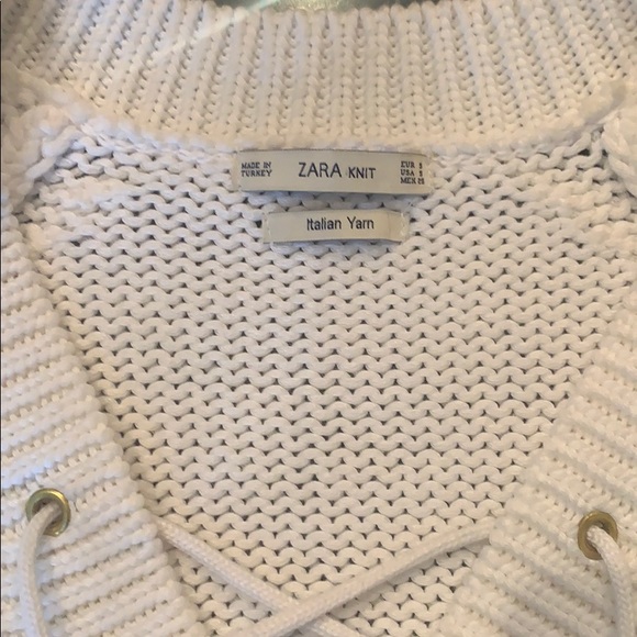 Beautiful white Italian yarn cable knit sweater - Picture 5 of 6